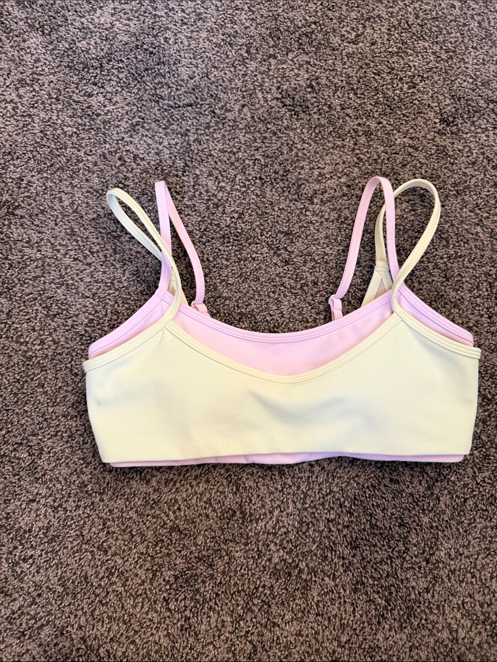 Liason the Label - Light Pink & Cream Double-Strap Bralette - Everyday Comfort